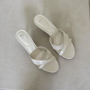 Zara Women's Cream Mules